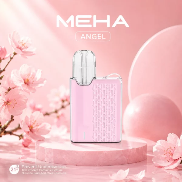 MEHA-ANGEL-迷你方形-主機電子煙-棉花玖粉色 MEHA ANGEL 迷你方形 主機電子煙 棉花玖粉色